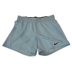M3-16 NIKE PRO Women's Dri-Fit Drawstring Shorts Blue Small